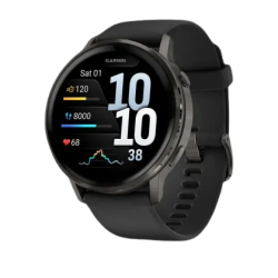 Garmin Venu 4 45mm Slate with Black Silicone Band (Уцінка)