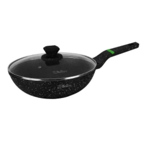 Сковорода антипригарна з кришкою VENEZIA BOLLIRE 28 см WOK