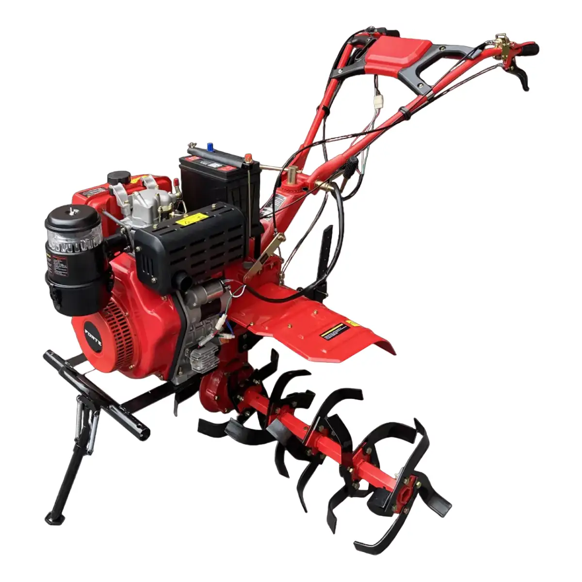 Мотоблок дизельний Forte 1350Е-3 NEW колеса 12